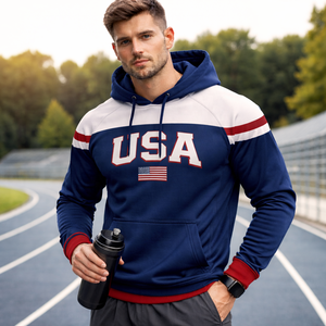 Fabricante de Sudaderas Deportivas para Hombre, Corte Holgado, 100% Algodón, Transpirable para Invierno, Ropa para Gimnasio y Running, Servicio OEM - Product Image 1