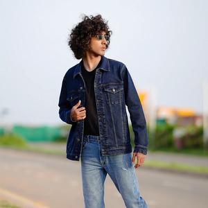 OEM chaqueta de mezclilla para hombre 100% algodón personalizado otoño invierno abrigo de mezclilla fabricante de fábrica - Product Image 3