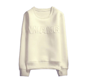 Latest Design Customized Embossed Logo Winter Hoodies <b>Women</b> 100% Cotton <b>Fleece</b> Multiple Colors Casual Streetwear 3D <b>Pattern</b> - Product Image 6