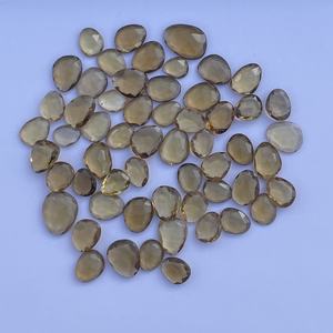 8mm 12mm Natural Champagne cerveza cuarzo facetado rebanada gota Talpe piedras semipreciosas para la fabricación de joyas collares último diseño - Product Image 4