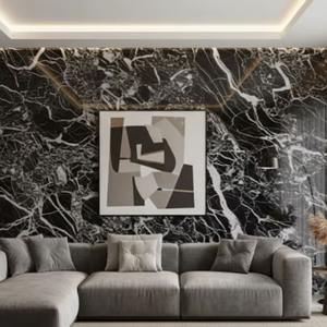 Losas de Mármol Negro Indio Icónicas para Dormitorio, Comedor, Sala de Estar - Diseño Moderno para Uso en Interiores - Product Image 1