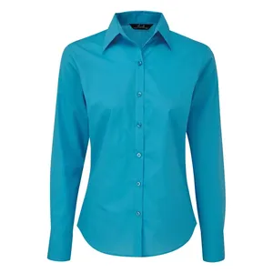Poplin Long Sleeve Blouse Corporate Merchandising Promotional Polo Shirts - Product Image 5