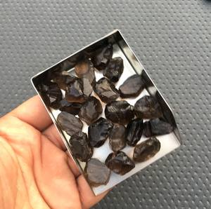 อัญมณีควอตซ์ดิบจากธรรมชาติ10ชิ้นสีน้ำตาลไม่ขัดเงา18-20มม. 10ชิ้นหลวมพลอยธรรมชาติ10ชิ้น - Product Image 2