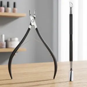 MORGANS INDUSTRIES Professional Stainless Steel Cuticle Nipper Sharp Blades Wide Jaw Opening Pink Handle for Baby Child <b>Nails</b> - Product Image 5