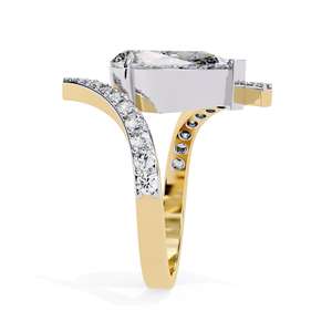 แหวนเพชรทรงลูกแพร์รับรองโดย IGI เพชรเพาะเลี้ยงในห้องปฏิบัติการ แหวนทอง 14K ทองคำขาว ทองคำชมพู ทองคำเหลือง ระดับความสะอาด VVS VS เครื่องประดับหมั้น แหวนเพชร - Product Image 4