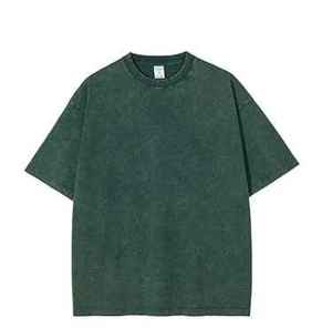 Camiseta de Algodón 100% con Lavado Ácido, Corte Regular, 300g, Ecológica, Transpirable, de Secado Rápido, Estilo Vintage, Personalizable, Lisa, de Alta Calidad - Product Image 5