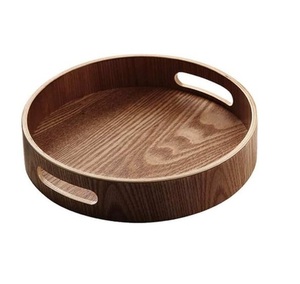 Grand plateau de service en bois de ferme avec poignées rustiques adapté au décor de ferme servant des repas boissons desserts - Product Image 1