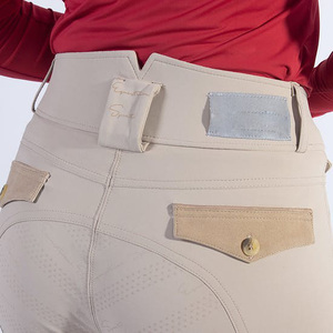 Nouveau gros culottes équestres vêtements de compétition taille haute pantalons en silicone vêtements personnalisés culottes pour l'équitation - Product Image 6