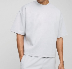 Conjunto de Ropa Informal para Hombre, 100% Algodón, Diseño Holgado para el Hogar, Pantalones Cortos con Cintura Media y Cierre con Cordón, Transpirable - Product Image 2