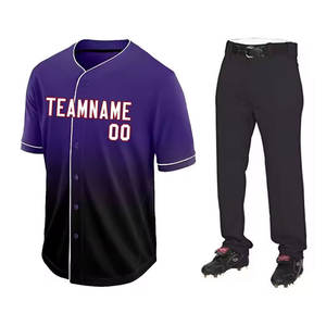 Nueva llegada de alta calidad 100% poliéster hecho a medida de béisbol y softbol desgaste nueva llegada Jersey conjuntos uniforme Kit - Product Image 4