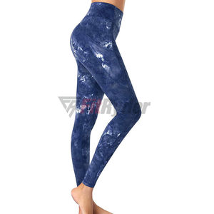 Leggings de gym taille haute personnalisés vêtements d'extérieur fitness tricotés 100% coton pour femmes pantalons de yoga avec taille élastique Style personnalisé - Product Image 6
