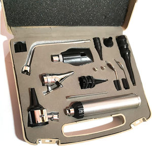 Ensemble professionnel de diagnostic ORL manuel en acier inoxydable pour l'examen nasal du larynx par otoscope (usage vétérinaire humain) - Product Image 1