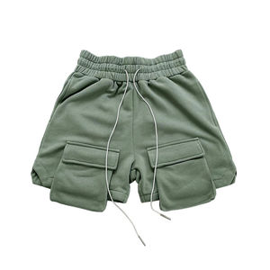 Custom Drawstring Baggy Cotton Sweat <b>Shorts</b> French Terry 2 in 1 Double Deck <b>Shorts</b> <b>Men</b> Custom Made Baggy Casual <b>Shorts</b> - Product Image 4
