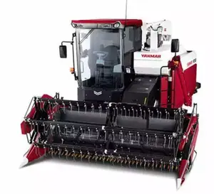 Mini máquina cosechadora de arroz de trigo de grano cosechadora de arroz de segunda mano para granja a la venta