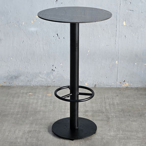 Mesa de Bar Redonda de 60 cm de Diámetro con Reposapiés de Cerámica BB026 Categoría de Producto - Product Image 2