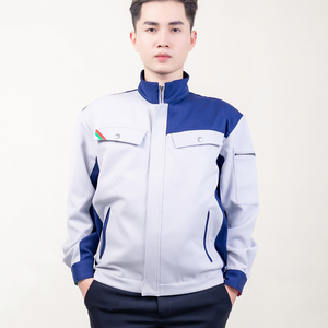 Work Clothing <b>Men</b> Worker Uniform <b>Overalls</b> Safety Workwear Anti-dust Cotton Comfortable Breathable FMF Verified ODM OEM Grey - Product Image 2