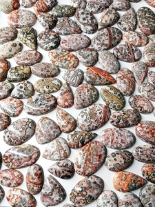 AAA + คุณภาพเสือดาวหลวมผิวแจสเพอร์ Cabochon ธรรมชาติที่ดีที่สุดสำหรับทำเครื่องประดับขายส่งมากรูปร่างผสมขนาด - Product Image 3