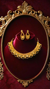 ซัพพลายเออร์ขายส่งชุดต่างหูสร้อยคอชุบทอง22K ชุดเครื่องประดับสร้อยคอทำด้วยมือผู้หญิง - Product Image 3