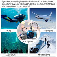 Compresseur d'air électrique haute pression de 100 L pour la plongée sous-marine, fournissant un air respirable pur et un remplissage rapide des bouteilles d'air