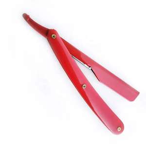 Navajas de Afeitar Rectas de Barbería con Logotipo Personalizado al Mejor Precio, Navaja de Salón con Mango de Acero Clásico, Afeitadora Manual de Seguridad, Empaque Ecológico - Product Image 3