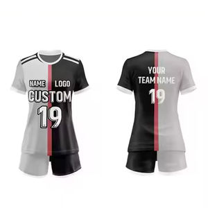 Último Diseño de Uniforme de Fútbol Unisex, Transpirable, de Secado Rápido, 100% Poliéster, Camiseta de Manga Corta y Pantalones Cortos - Product Image 5