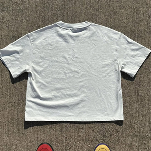 เสื้อยืดคอกลมผ้าไมโครไฟเบอร์ทรงบ็อกซี่ฟิตแขนสั้นสำหรับผู้ชายสินค้าใหม่2025โรงงานผ้าฝ้าย100% ทรงสลิมฟิต - Product Image 3