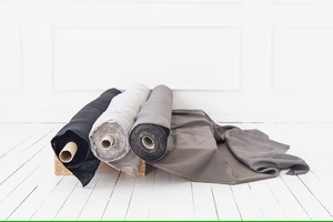 Vente en gros 115 '' / 292 cm largeur supplémentaire 100% lin tissu uni tissé Textile de maison pour literie rideaux robes canapés garçons filles - Product Image 3