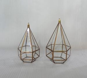 Contenedor de velas doradas de Metal de lujo, terrario, planta suculenta, luz de almacenamiento, caja de exhibición de lujo, vidrio de Metal/soporte de luz en T votiva - Product Image 2