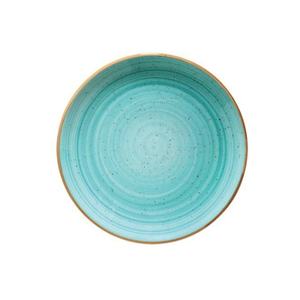 Assiette plate Bonna Aqua Gourmet 25 cm, porcelaine turquoise moderne, présentation élégante pour les fêtes - Product Image 1