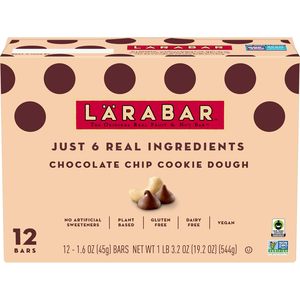Larabar Chocolate Chip Cookie Dough, Fruit and Nut <b>Bars</b>, Gluten Free and Vegan, 19.2 oz, 12 Ct - Product Image 5