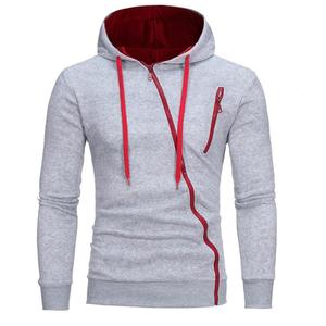 Nouvelle arrivée, sweat à capuche zippé, patch personnalisé délavé, sweat à capuche basique surdimensionné, 100% coton, uni, ample, sweat à capuche pour homme - Product Image 4