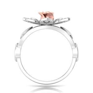 Conjunto de Joyería de Aniversario de Bodas para Mujer en Oro de 14k, con Diamantes Naturales Cultivados en Laboratorio, Anillo de Eternidad con Engaste de Puntas, Certificado IGI - Product Image 3