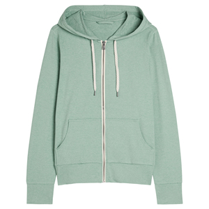 Sudadera con Capucha de Algodón con Lavado Ácido para Mujer, Personalizada al por Mayor, con Cierre, Ajustada, Informal, Deportiva, Suministro de Fábrica de Ropa al por Mayor OEM - Product Image 4