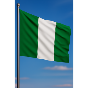 Nigeria Outdoor Hand <b>Flag</b> 3x5ft Digital Printed Polyester Aluminum <b>Pole</b> <b>for</b> Automotive Insurance Education - Product Image 3