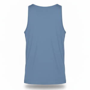 T-shirt sans manches coupe décontractée, bords bruts aux emmanchures, respirant, séchage rapide, en tissu molletonné épais, logo personnalisé pour les activités robustes - Product Image 2