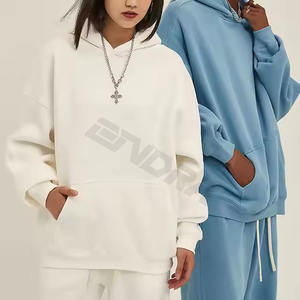 Sudadera con capucha recortada con hombros caídos de algodón para hombre, ropa de calle, sudaderas con capucha para hombre, ropa de gran tamaño 2025 - Product Image 5