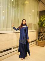 Nouvelle collection de créateurs FABZONE, ensemble haut-bas en crêpe de soie naturel, dupatta, sans plis, entièrement cousu, prêt à porter pour les fêtes