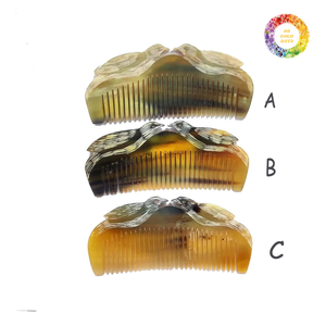 Peine de cuerno natural de Vintage Craft, peine de pelo de cuerno de búfalo hecho a mano, peine de barba de diseño inspirado en la Edad Media antiestático regalo - Product Image 5