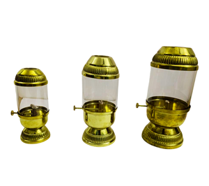 Laiton galerie laiton petit bol cristal Diya forme ronde Kamal profond Akhand Jyoti lampe à huile pour la maison Temple Puja décor cadeaux - Product Image 4