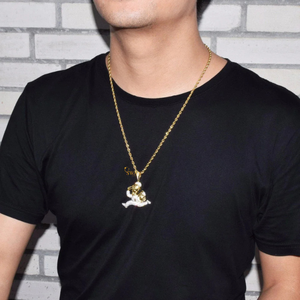 Collar con colgante de bolsa de dinero helado de plata 925 con diamantes cultivados en laboratorio para hombres, estilo Hip Hop, joyería ostentosa para correr para hombre - Product Image 2