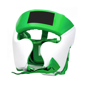 Nuevo protector de cabeza de boxeo personalizado al por mayor, protector de cabeza de boxeo de cuero de vaca de alta calidad con OEM y transpirable - Product Image 1