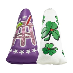 Cubierta suave para cabeza de palo de golf para hombre, cuero PU hecho para adaptarse al forro de felpa de palo de madera con cuello elástico y calcetín ajustado - Product Image 6