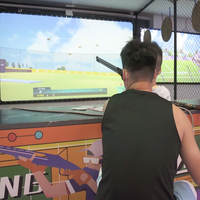 Sistema de Simulador de Tiro Interactivo Profesional Personalizado al por Mayor para Entrenamiento Deportivo en Interiores y Salas de Juego