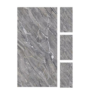 การตกแต่งวิลล่าแบบคลาสสิกสมัยใหม่ขนาด600x1200มม. สีดำมันวาวผนังภายในกระเบื้องเซรามิกพอร์ซเลน - Product Image 1