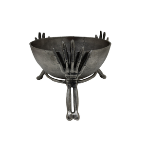 Cuenco redondo de aluminio decorativo clásico con soporte de peltre chapado antiguo indio hecho a mano para decoración de mesa hecho a mano - Product Image 3