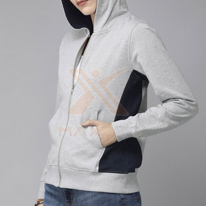 เสื้อฮู้ดซิปสำหรับใช้งานกลางแจ้งราคาส่ง ดีไซน์ใหม่ เสื้อฮู้ดซิปแฟชั่น - Product Image 2