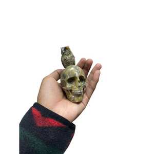 Cráneo de Ónix Natural Tallado a Mano con Forma de Abeja, 4-10 cm, Figura de Piedra Pulida, Juguete, Busto - Product Image 4
