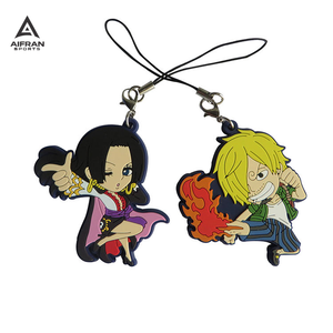 Porte-clés en PVC personnalisé AIFRAN, porte-clés en caoutchouc 3D promotionnel, logo de marque personnalisé, porte-clés en silicone souple, fabrication - Product Image 6