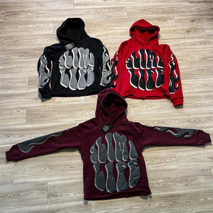 Fabricant de sweats à capuche personnalisés pour hommes poids lourd 100% coton sans ficelle coupe bord sweats à capuche recadrée sweat à capuche unisexe de haute qualité - Product Image 2