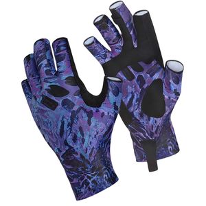 Gants de pêche camouflage bleu avec design drapeau américain, gants de pêche bleus patriotiques antidérapants, antidérapants, protection UV - Product Image 6